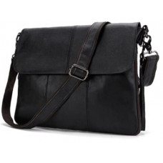 Сумка мужская кожаная Vintage 14852 Черная