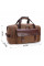 Дорожная сумка текстильная с карманом Vintage 20193 Коричневая