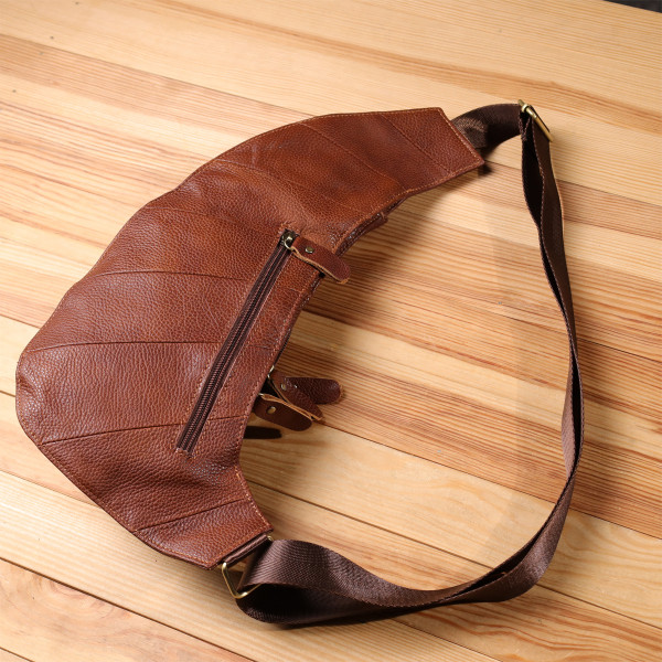 Мужская сумка через плечо из натуральной кожи Vintage 22960 Коричневый