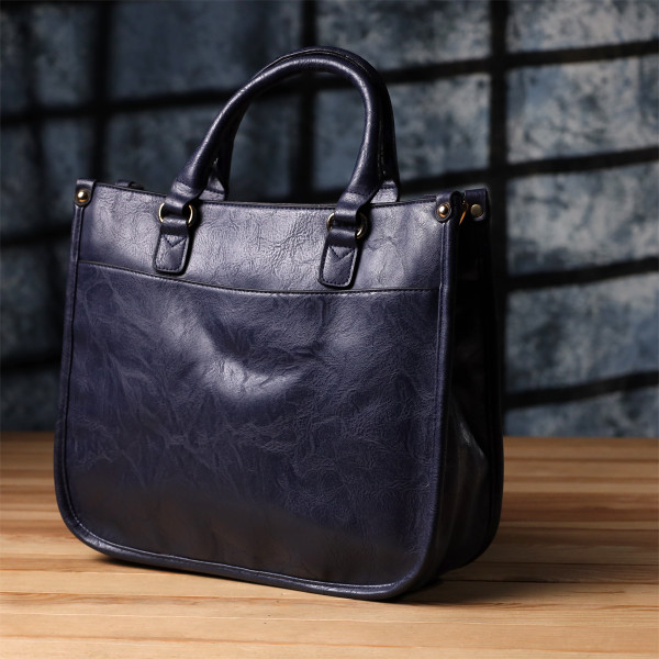 Деловая женская сумка из экокожи Vintage sale_15132 Синий