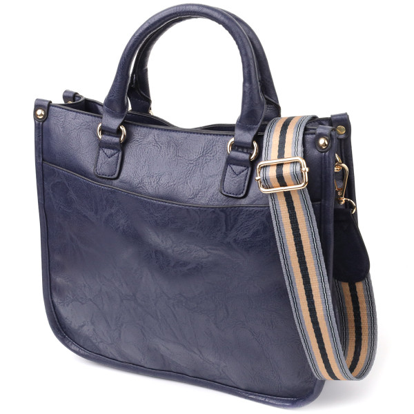 Деловая женская сумка из экокожи Vintage sale_15132 Синий