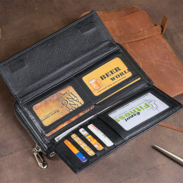 Кошелек кожаный женский ST Leather 19292 Черный