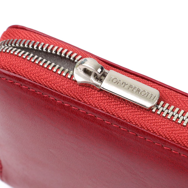 Женский кошелек на одно отделение из гладкой натуральной кожи Tony Perotti 20861_1 (2943 rosso) Красный
