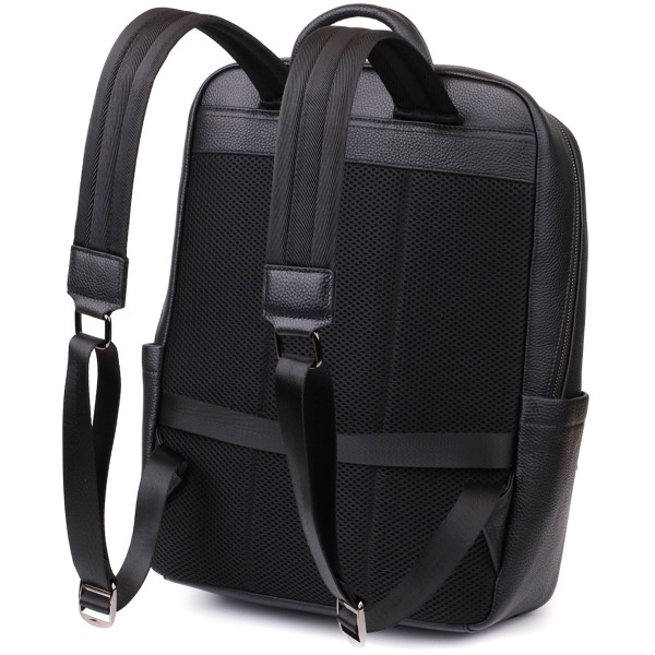 Удобный мужской рюкзак из натуральной кожи Vintage 23052 Черный