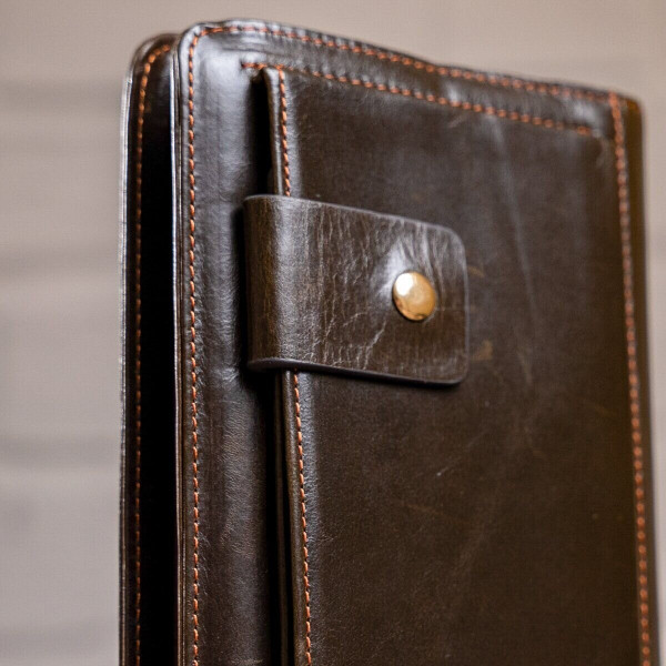 Кожаная мужская барсетка Vintage 14193 Коричневая