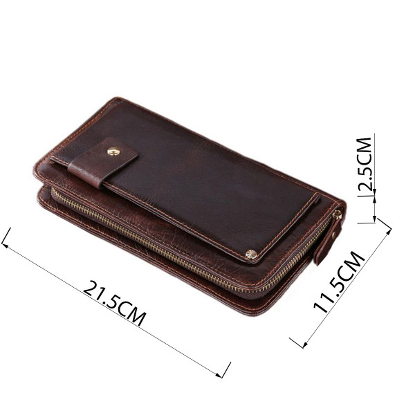 Кожаная мужская барсетка Vintage 14193 Коричневая