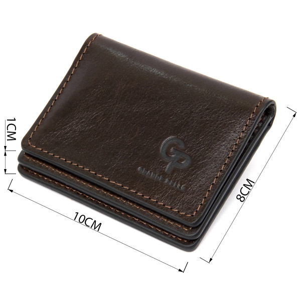 Кожаная обложка для автодокументов GRANDE PELLE 11492 Темно-коричневый