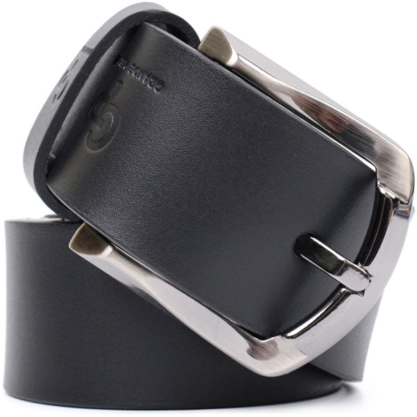 Превосходный ремень под джинсы из натуральной кожи GRANDE PELLE 11686 Черный