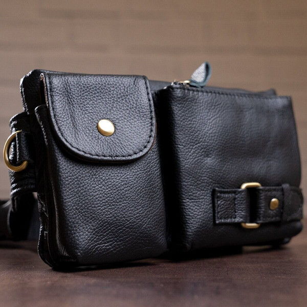 Сумка на пояс Vintage 14734 Черная