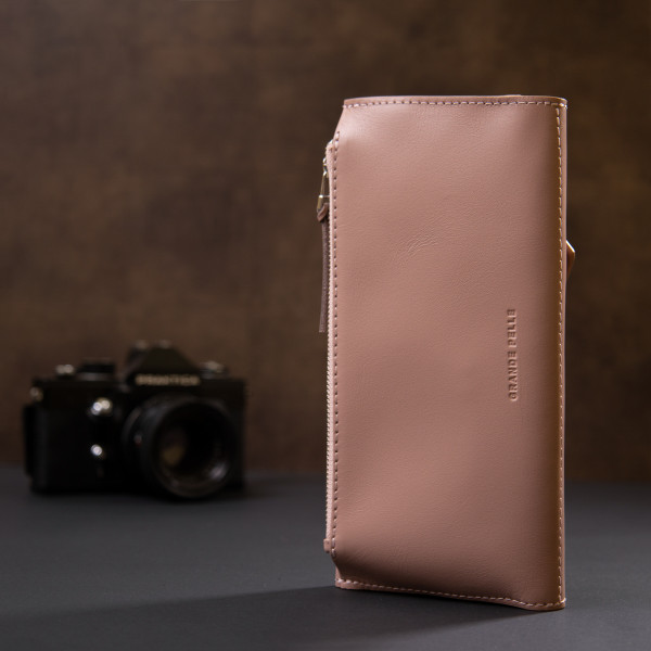 Женский кошелек GRANDE PELLE 11360 Розовый