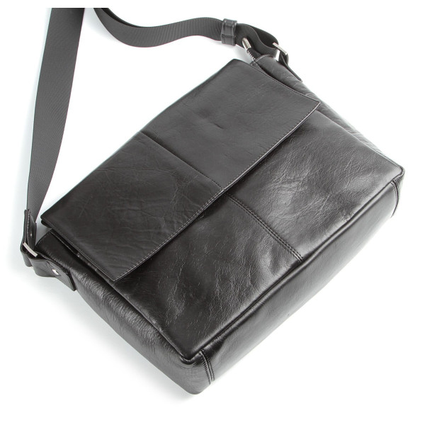 Сумка SHVIGEL 00858 кожаная Черная