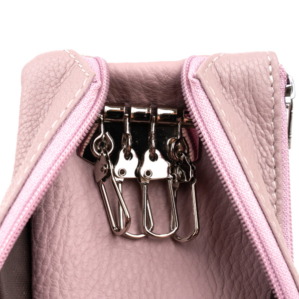 Ключница-кошелек с кармашком унисекс ST Leather 19350 Лиловая