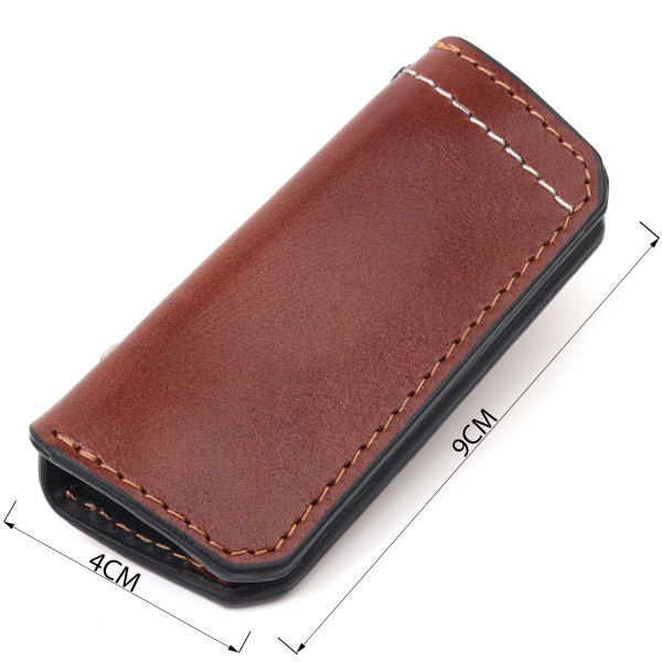 Удобная кожаная ключница Grande Pelle 11392 Коричневый